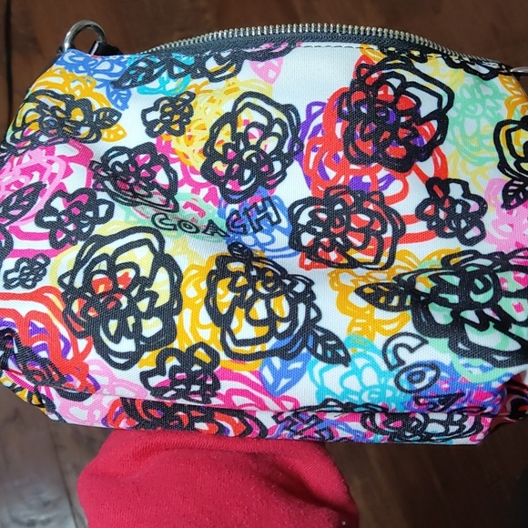 COACH Poppy Multicolor Scribble Graffiti Blossom Small Hobo Shoulder Bag Y2K New - Picture 14 of 16